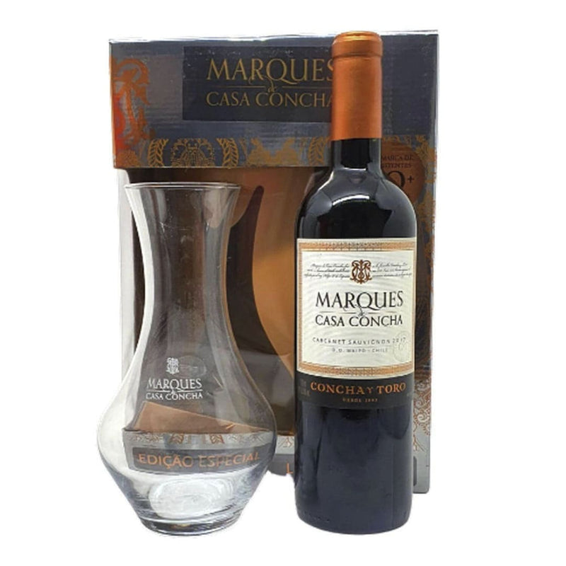 Kit Marquês de Casa Concha Cabernet Sauvignon+ Decanter de vidro