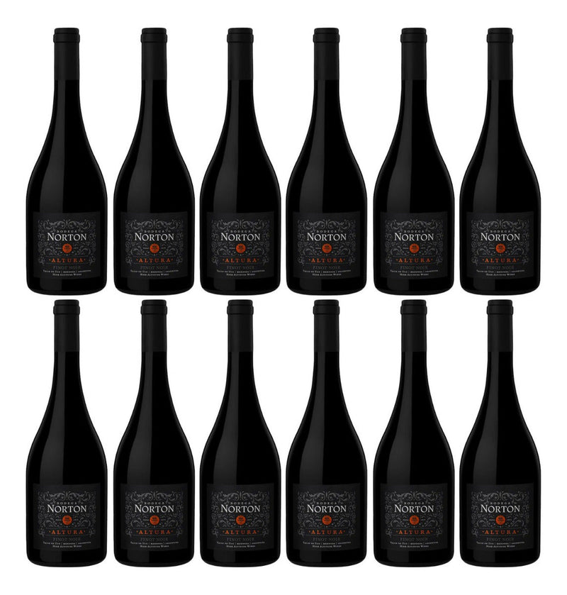 Kit Com 12 Un  Vinho Norton Altura Pinot Noir 750ml