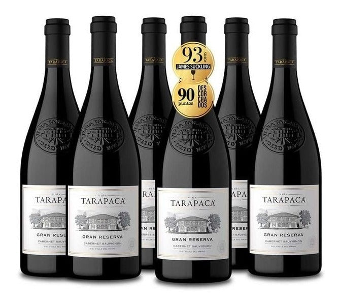 6 Vinhos Gran Reserva Tarapacá Cabernet Sauvignon