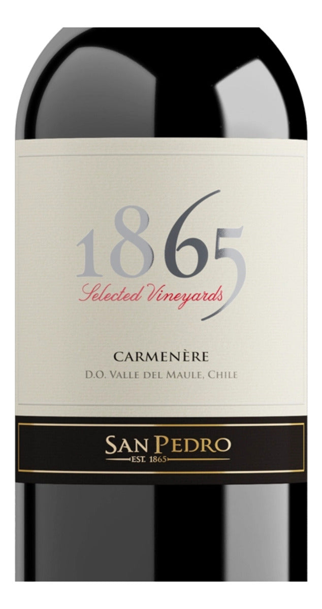 Vinho Tinto Seco Chileno 1865 Single Vineyard Carménère 750ml San Pedro