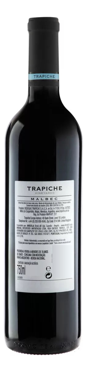 Trapiche Vineyards Malbec 750ml - Caixa com 6