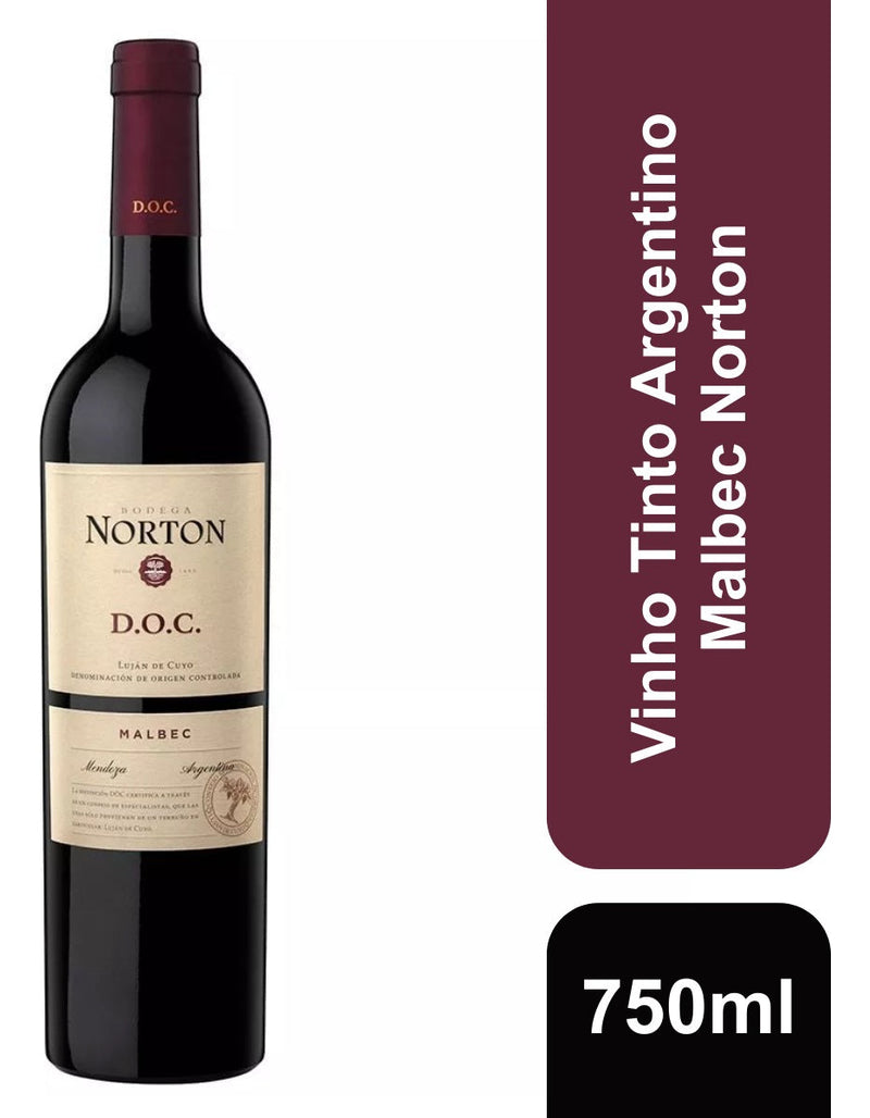 Vinho tinto Norton Malbec Doc 750ml